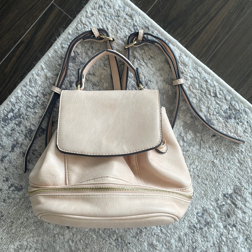 Street Level Pale Pink Mini Backpack